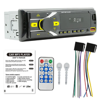 Radio Pioneer de 1 Din para Coche con FM, Audio RCA, Subwoofer, Fuente de Sonido, Lector de Discos y Tarjetas, Reproductor MP3 USB, Estéreo Automotriz Multi-D3107