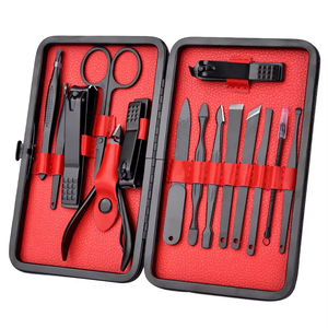 Kit de <span class=keywords><strong>manucure</strong></span> et pédicure pas cher pour hommes et femmes, avec coupe-ongles et étui - Product Image 1