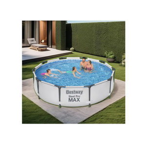 <span class=keywords><strong>Piscine</strong></span> hors sol <span class=keywords><strong>Bestway</strong></span> 56406 Steel Pro Max, structure en métal PVC, pour usage familial en extérieur - Product Image 1