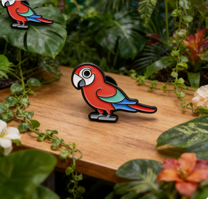 เข็มกลัดเคลือบลายนกแก้วแบบขายส่ง, เข็มกลัดติดเสื้อผ้าและกระเป๋าลายการ์ตูนน่ารัก, รับทำงานศิลปะตามสั่ง, ยินดีรับคำสั่งซื้อจำนวนมาก - Product Image 2