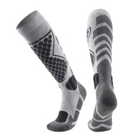 Chaussettes de ski en coton CZFIT de haute qualité, chaudes et absorbant la transpiration, chaussettes longues de sport, durables pour la randonnée et le camping