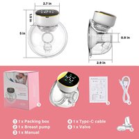 Tire-lait intelligent portable sans fil et mains libres, sans BPA, léger et discret