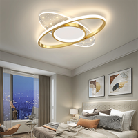 Plafonnier LED moderne avec couvercle en acrylique et structure en fer pour chambre à coucher, salon, couloir, balcon et bureau