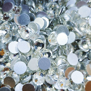 Стразы SS40 без термофиксации, черные, с эффектом AB, стеклянные, для украшений - Product Image 4