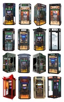 Desain baru kabinet bernyanyi Video musik koin dioperasikan elektronik Ktv ruang Jukebox Mini Stan Karaoke mesin permainan