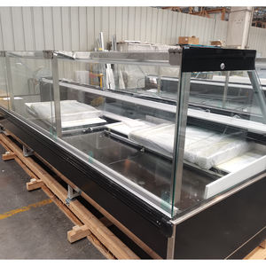 Réfrigérateur de présentation à froid pour <span class=keywords><strong>boucherie</strong></span> et charcuterie de supermarché commercial avec 2 portes, refroidisseur de viande monotempérature - Product Image 5