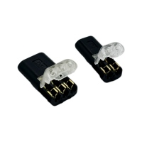 Connecteurs de fils à raccordement rapide D2 2p, sans dénudage ni soudure, 22-18AWG 300V 9A, pour bande lumineuse LED