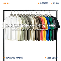 T-shirt pour homme de style streetwear surdimensionné avec logo brodé personnalisé, impression à la demande, livraison directe