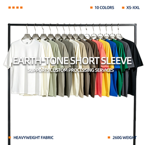 T-shirt da Uomo Premium con Logo Ricamato Personalizzato, Vestibilità Oversize, Stile Streetwear, <span class=keywords><strong>Stampa</strong></span> <span class=keywords><strong>su</strong></span> Richiesta, Dropshipping - Product Image 3
