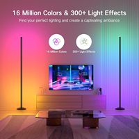 Moderne IR APP Smart Control RGBIC LED Lampadaire pour Chambre DIY Wifi Usine Prix Debout Coin LED Lumière pour Salon