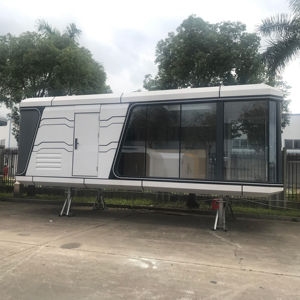 Villa prefabricada <span class=keywords><strong>de</strong></span> lujo a prueba <span class=keywords><strong>de</strong></span> huracanes-Mansión con marco <span class=keywords><strong>de</strong></span> acero con ventanas resistentes a los impactos Búnker subterráneo opcional Certificado CE - Product Image 1