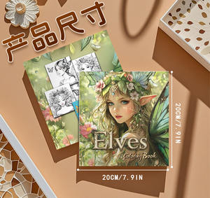 Nouveauté 2026 : Livres <span class=keywords><strong>de</strong></span> coloriage pour enfants, Filles beauté anime, Livre <span class=keywords><strong>de</strong></span> coloriage A0125, Fêtes <span class=keywords><strong>de</strong></span> filles, Elfe, Livre <span class=keywords><strong>de</strong></span> coloriage facile pour adultes - Product Image 6