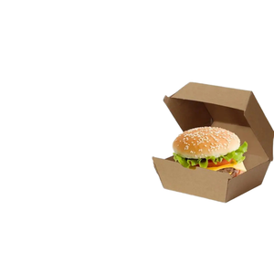 Carton Hamburger en papier couché de qualité alimentaire de haute qualité avec estampage et gaufrage vente en gros bien partout dans le <span class=keywords><strong>monde</strong></span> - Product Image 2