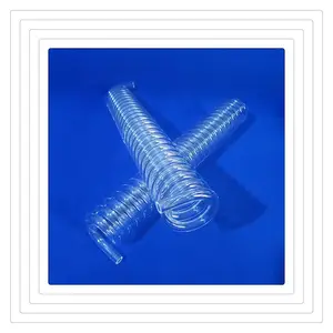 spiral sealing quartz tube clear quartz glass tube