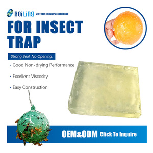 Colle thermofusible à base de caoutchouc synthétique <span class=keywords><strong>SBS</strong></span>/SEBS, adhésif sensible à la pression pour la construction et l'emballage, piège à insectes volants - Product Image 1