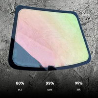 Película de Protección Solar para Ventanas de Auto con Tinte Camaleón Azul, 99% de Protección UV, Película para Parabrisas de PET Colorida, Antiarañazos, Protección para Auto