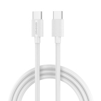 Cable de Datos USB-C a USB-C de Carga Rápida con Logotipo Personalizado de Fábrica OEM, Negro, para Laptops y Teléfonos Móviles, 3.3FT/1M