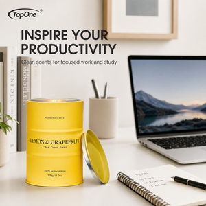 <span class=keywords><strong>Bougie</strong></span> parfumée en cire de soja TopOne de style industriel moderne avec emballage personnalisé pour les vendeurs e-commerce - Product Image 6