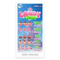 Billets de jeu à gratter à gagnant immédiat personnalisés avec écran de jackpot, en carton duplex, technologie sérigraphique et caractéristiques anti-contrefaçon, faible coût