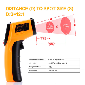 Termômetro infravermelho <span class=keywords><strong>IR</strong></span> arma do laser digital para a indústria 550C BENETECH GM550 GM320 - Product Image 3