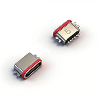 Connecteur femelle étanche Type C, double prise frontale, montage sur carte PCB, prise et connecteur USB C