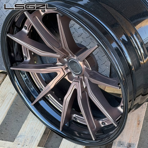 LSGZL Jantes forgées 2/3 pièces 17 18 19 20 21 22 pouces, rayons bronze, lèvre noire brillante, 5x127 5x120, pour voitures de luxe Lexus BMW Audi - Product Image 3
