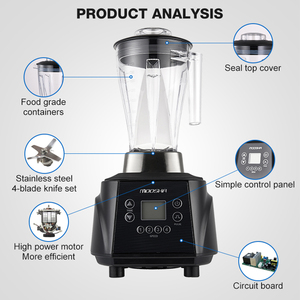 Bestseller NSF Hochgeschwindigkeits-Saftmaschine Küchenmaschine 2L 1500W 2200W Gewerblicher Mixer - Product Image 2