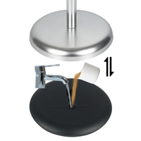 Support de signalisation sur pied réglable en hauteur, personnalisable, rotatif, avec base à eau, support d'affichage durable pour présentoirs