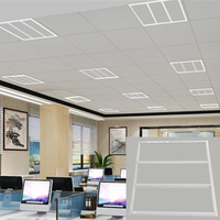 Cadre de panneau lumineux Led, plafonnier de maison 595 Edgelit universel 54w, lumières de Grille
