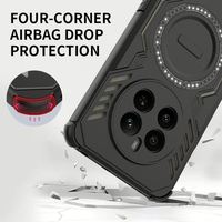 Funda Protectora para Teléfono Realme 12-Plus 15T C37 Neo 7X P4 P4 Pro, de Lujo, con Carga Inalámbrica Magnética, TPU+PC, Doble Capa, Resistente a Golpes