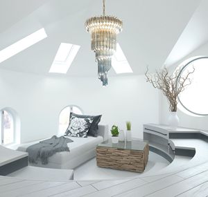 Lampes suspendues en cristal LED de luxe pour chambre à coucher, design rond pour hall d'hôtel, <span class=keywords><strong>luminaires</strong></span> décoratifs pour salon - Product Image 3