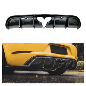 แผ่นกระจายแสงด้านหลังทำจากคาร์บอนแห้งพร้อมปลายท่อไอเสียสำหรับ Porsche <span class=keywords><strong>718</strong></span> Boxster <span class=keywords><strong>Cayman</strong></span> S <span class=keywords><strong>T</strong></span> 2016-2025 - Product Image 1