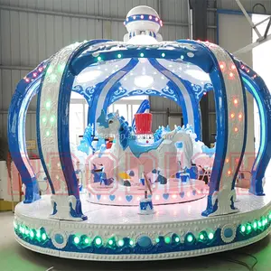 Équipement de divertissement manège en fibre de verre pour enfants attraction carrousel à vendre