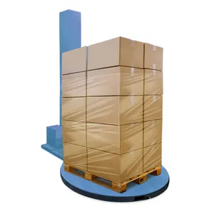 2024 New All-In-one Operation Screen Machine Automatic Packaging Pallet Electric Film Protective Skid Stretch Wrappers