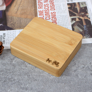 Màu Sắc Tự Nhiên Tre Lật Nắp Tên Thẻ Bài Lưu Trữ Thẻ Khắc Logo Quà Tặng Bằng Gỗ Hộp Bao Bì - Product Image 4