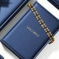 Boîte à bijoux LED bleue avec emballage cadeau léger pour boîte de jeu de bagues