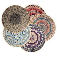 Set de table en PVC Tabletex résistant à la chaleur, diamètre 380 mm, épaisseur 8 mm, élégant, d'inspiration européenne, protège-plat en plastique pour table