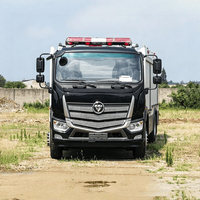 Nouveau camion de lutte contre les incendies Foton 4X2 diesel, capacité de 10000L de mousse et de poudre, pour les opérations de sauvetage incendie