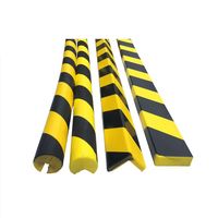 Bandes anti-collision autocollantes en mousse PU noire et jaune, ignifuges et résistantes au feu, pour la protection des parkings
