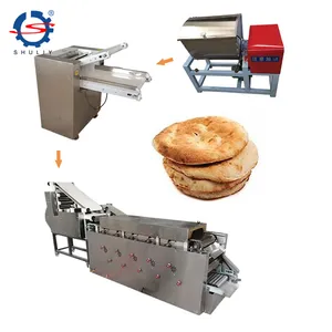 Máquina de base de pão de lavash automática, máquina árabe para preparar pão e pão