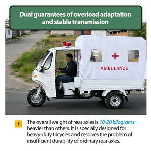 Triciclo Ambulanza Motorizzato a 3 Ruote Raffreddato ad Aria, Personalizzabile, di Alta Qualità, a Benzina - Vendite Calde - Product Image 5