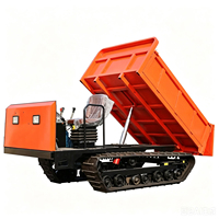 Vehículo de Transporte Agrícola Diésel Tipo Crawler, Camión Volquete para Subir Pendientes, Vehículo de Transporte de Carga para Áreas Montañosas, Manipulación de Materiales en Huertos