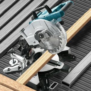 Sierra Ingletadora Eléctrica Portátil de 1500W y 5500 RPM, Certificada para Uso Industrial, con Bolsa Recolectora de Polvo para Cortar Madera y Metal - Product Image 2