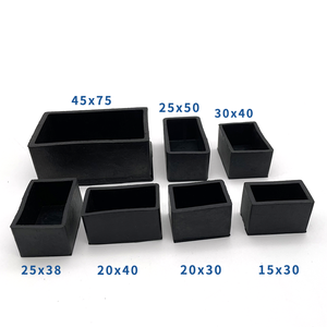 Nhà Máy Bán buôn ghế lời khuyên chân Cone hình cao su màu đen đồ nội thất chân Bìa bàn bàn chân Pad tầng bảo vệ - Product Image 4