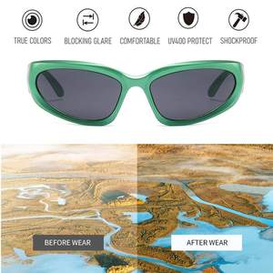 Wholesale Unisex Fashion Customers Designer <strong>Eagle</strong> Mouth Style White UV400 PC Frame Girl <strong>Sunglasses</strong> - Product Image 1