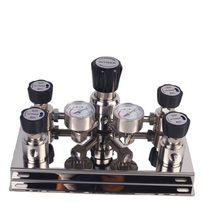 Sistema de Cambio de Manifold Semiautomático de Doble Cilindro de Acero Inoxidable 316L Electropulido UHP, Flujo Estándar N2 O2 Ar Propano - Product Image 1