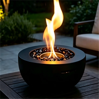 Mini Cheminée à Bioéthanol Portable Moderne en Acier Inoxydable, Autonome, à Flamme Réelle, pour Table, Intérieur, Salle à Manger, Maison, Extérieur