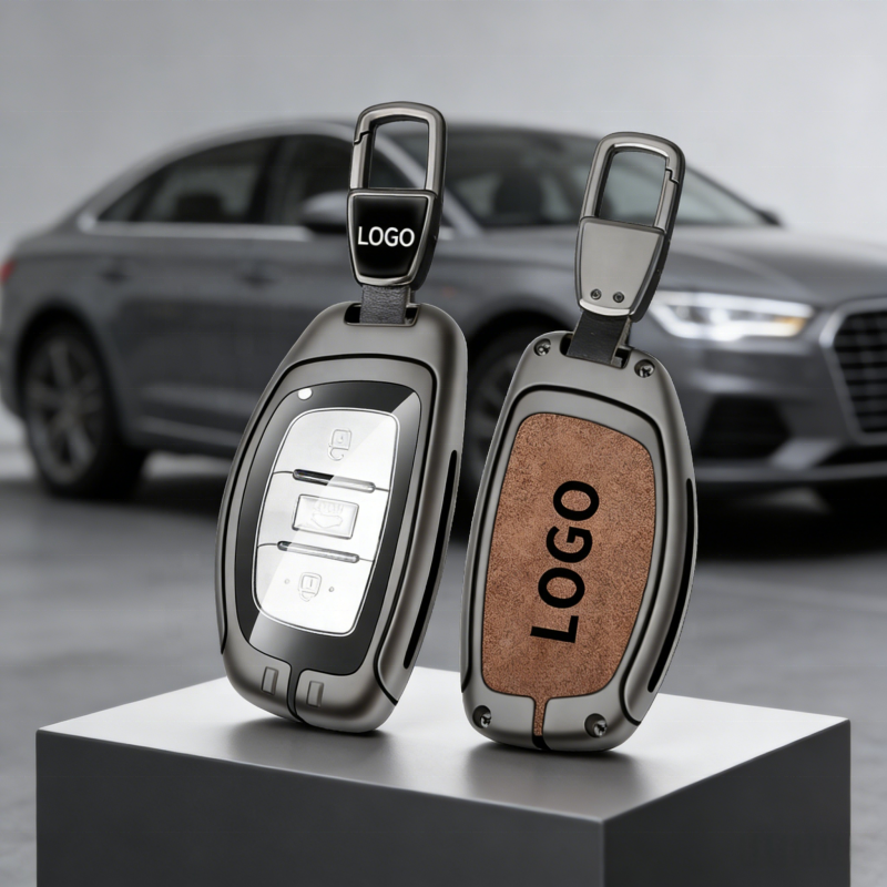 Wholesale Zinc Alloy Car Key Cover for Hyundai 3 Button Key Case - CM Brand Custom Logo