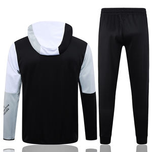 Conjuntos cortavientos de chándal Ropa deportiva de entrenamiento personalizada Hombres Cremallera Jogging Correr Chándal Dos piezas Sudaderas con cremallera completa - Product Image 1