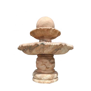 <span class=keywords><strong>Fontaine</strong></span> <span class=keywords><strong>murale</strong></span> décorative <span class=keywords><strong>de</strong></span> jardin en marbre jaune, cascade d'eau, <span class=keywords><strong>fontaine</strong></span> extérieure traditionnelle, 300 cm, 110-230 V, durable - Product Image 3